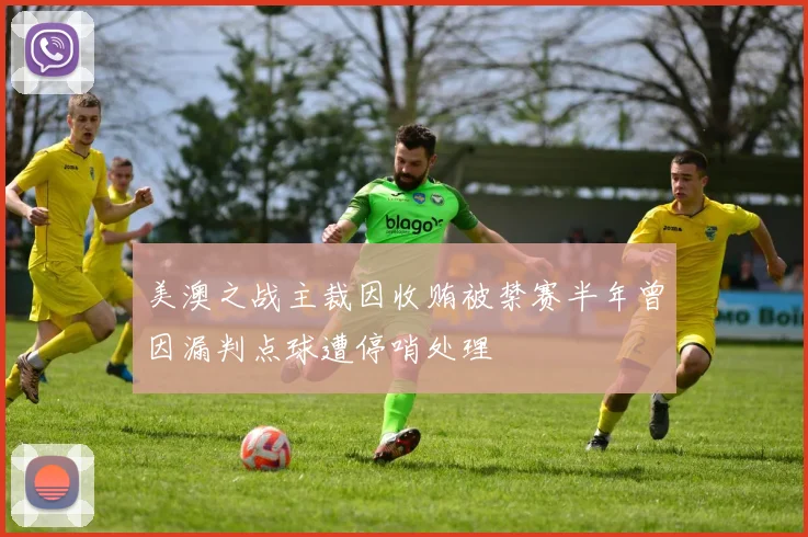 美澳之战主裁因收贿被禁赛半年曾因漏判点球遭停哨处理